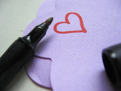 Pen and heart